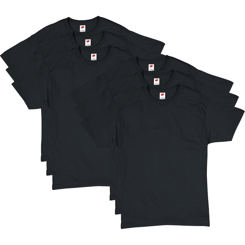 Hanes Men's T-Shirt Pack - 4-Pack - Essential-T Crewneck Cotton T-Shirts - Everyday Men's Tees - Big & Tall Available