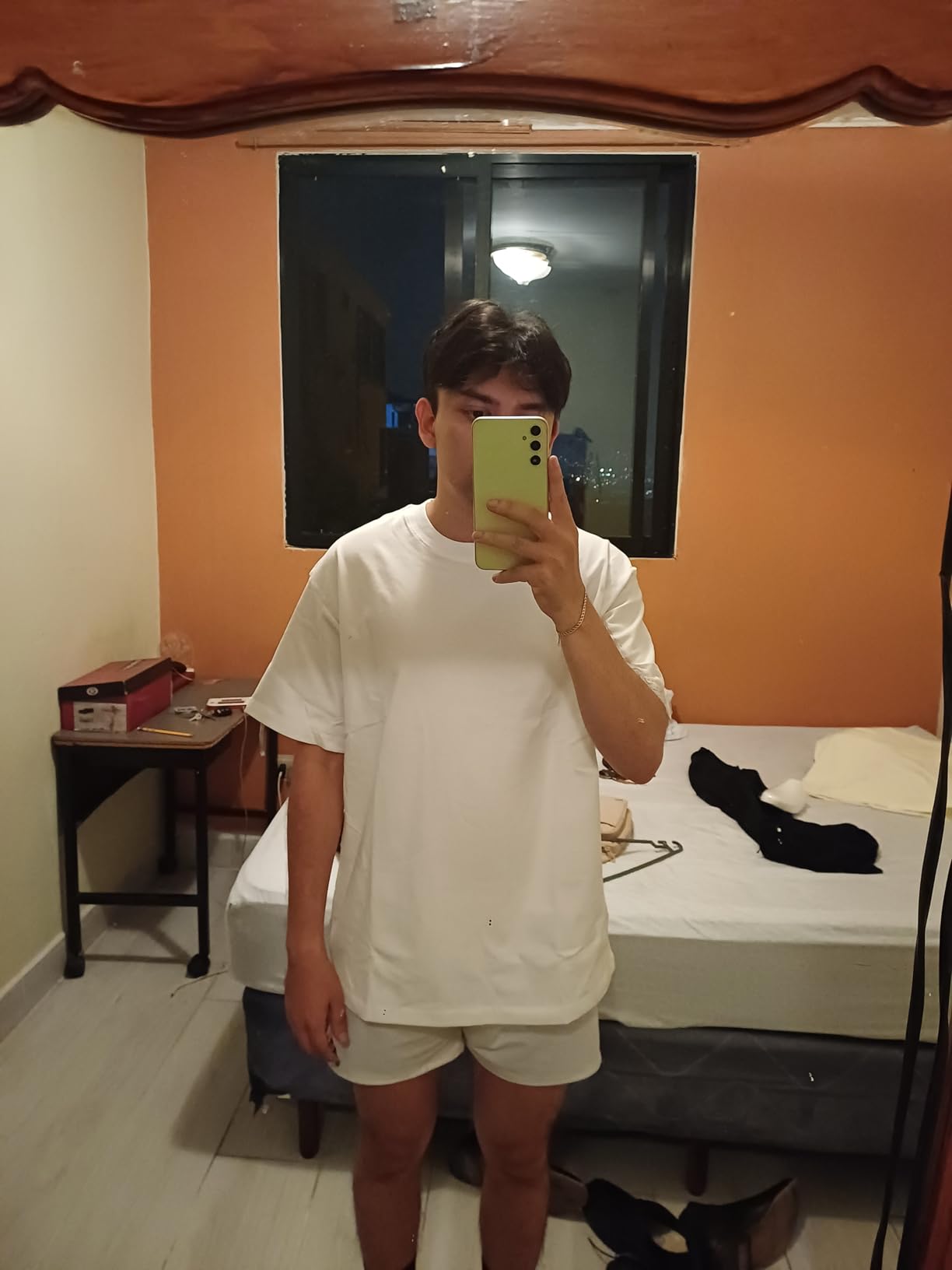 KEEPSHOWING Men's Cotton T-Shirts Oversized Unisex Short Sleeve Crew Neck Loose Basic Tops Solid Athletic Tee