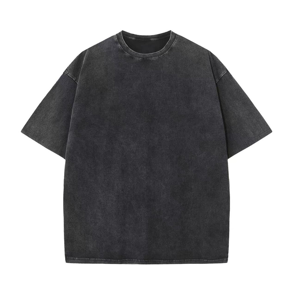 KEEPSHOWING Men's Cotton T-Shirts Oversized Unisex Short Sleeve Crew Neck Loose Basic Tops Solid Athletic Tee