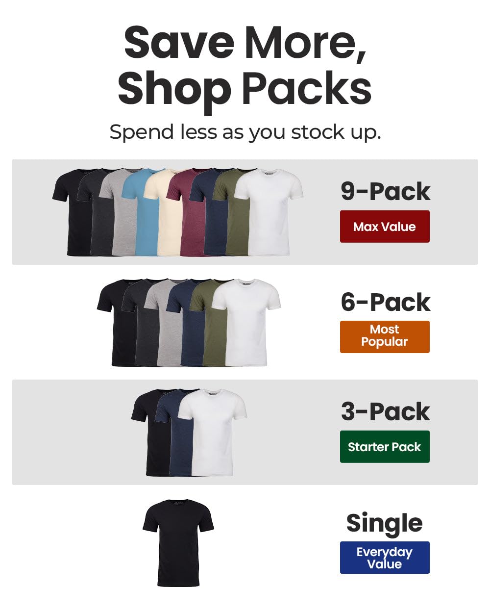 INTO THE AM Mens T Shirts Soft Cotton Blend Crew Neck Tee S - 4XL Athletic Fit Plain Casual T-Shirt for Men