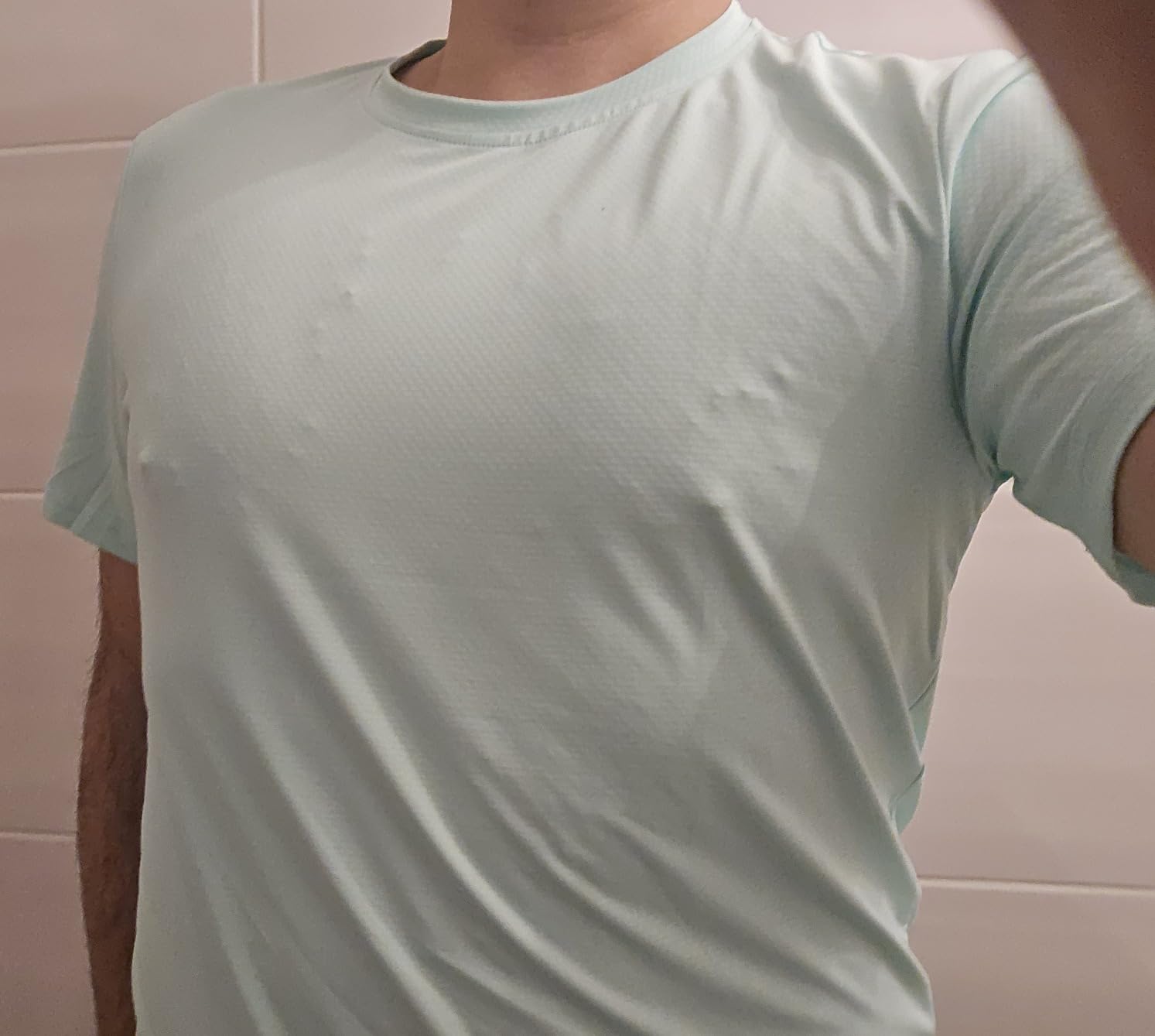 Men’s Short Sleeve Quick Dry Moisture Wicking Active Crew Neck T Shirt - Athletic Running Gym Workout Tee Tops