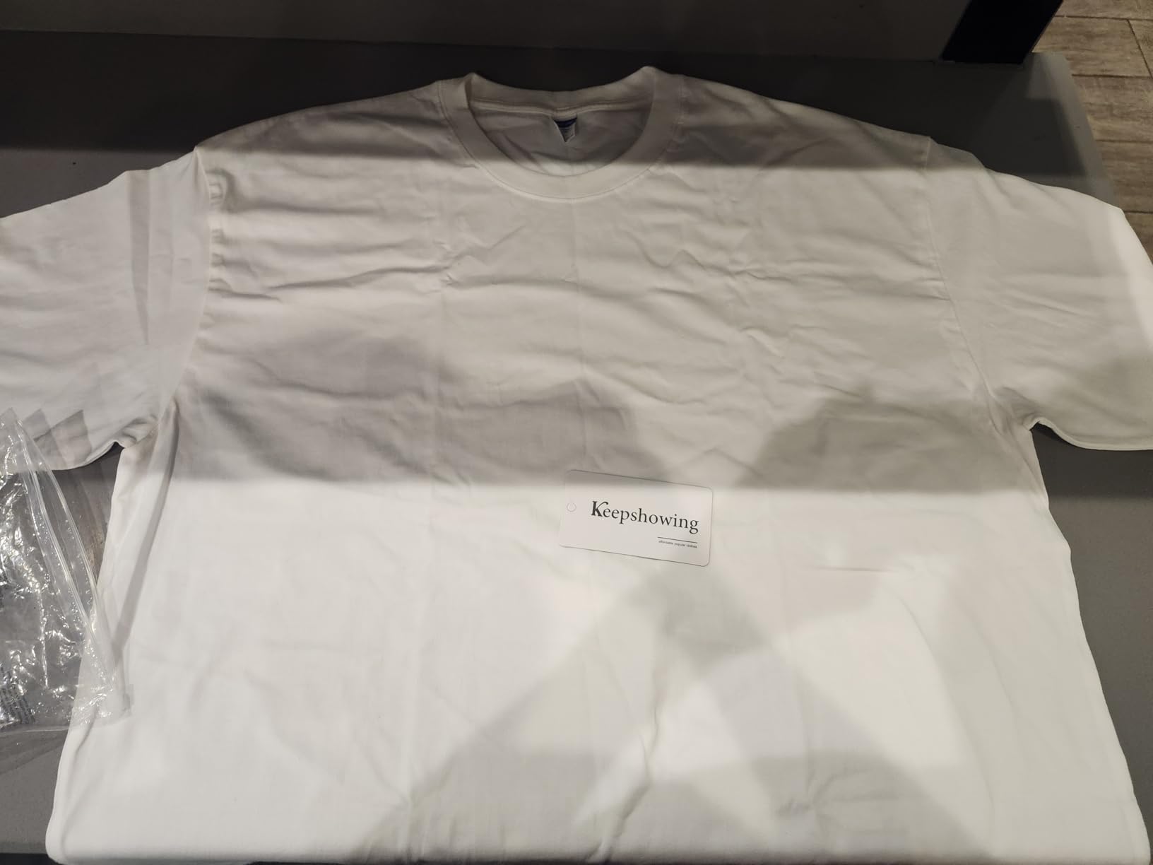 KEEPSHOWING Men's Cotton T-Shirts Oversized Unisex Short Sleeve Crew Neck Loose Basic Tops Solid Athletic Tee
