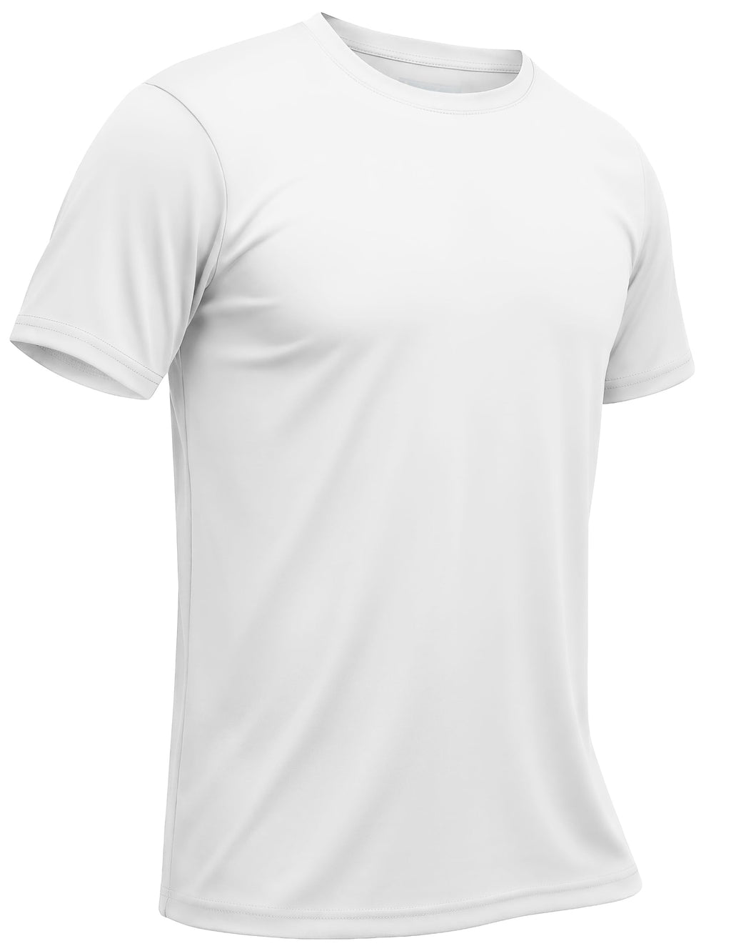 Men’s Short Sleeve Quick Dry Moisture Wicking Active Crew Neck T Shirt - Athletic Running Gym Workout Tee Tops