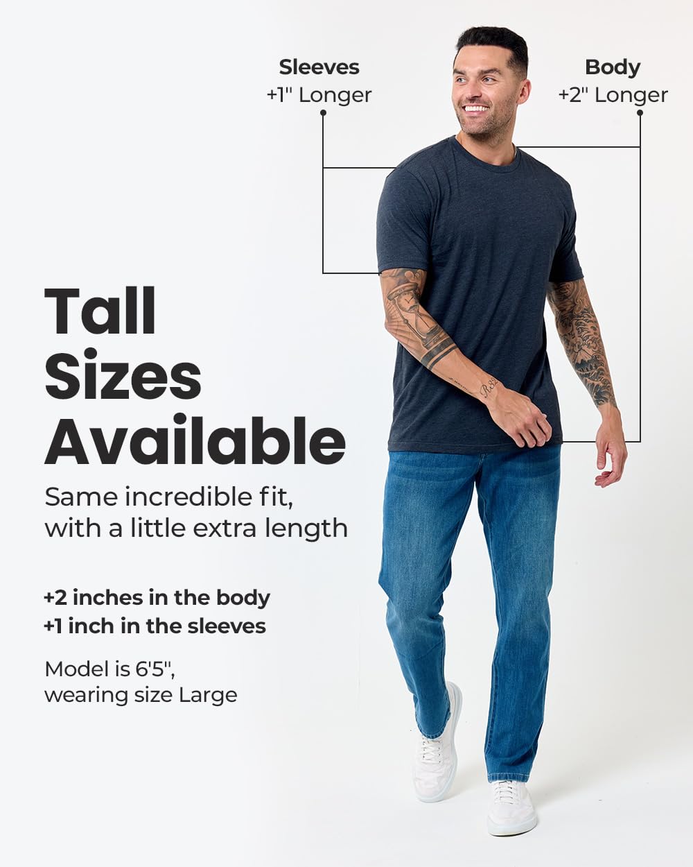 INTO THE AM Mens T Shirts Soft Cotton Blend Crew Neck Tee S - 4XL Athletic Fit Plain Casual T-Shirt for Men