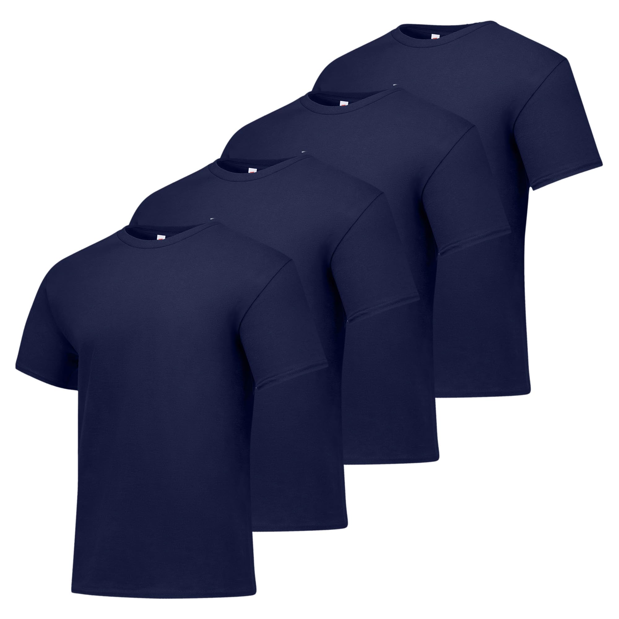 Hanes Men's T-Shirt Pack - 4-Pack - Essential-T Crewneck Cotton T-Shirts - Everyday Men's Tees - Big & Tall Available