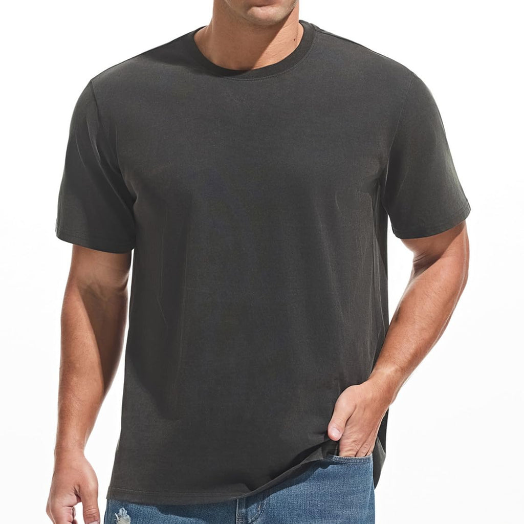 Clothe Co. Mens Heavyweight Cotton T-Shirt Plain Tee (Available in Big & Tall)