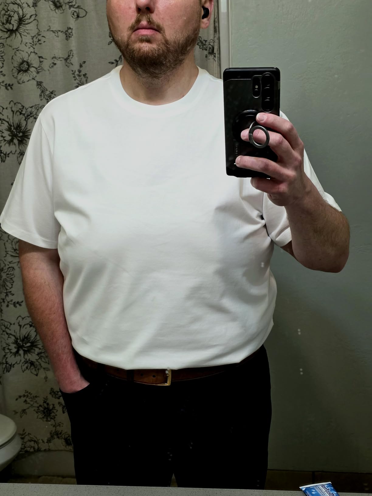 VEIISAR Men's Heavy Weight Crew Neck T-Shirt Mens Premium Cotton Tee - Pre Shrunk S-3XL