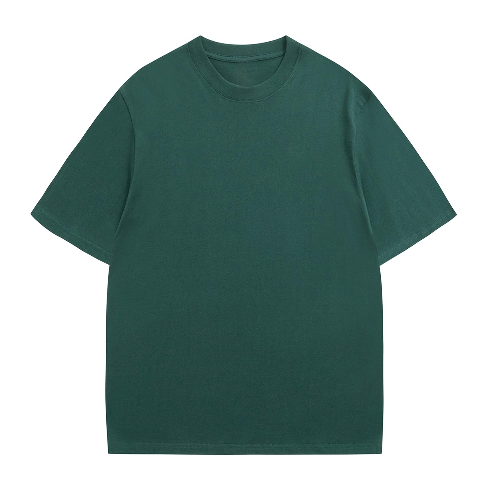 Mens Oversized T-Shirts Fashion Loose Fit Crewneck Tshirt Streetwear Heavyweight Short Sleeve Gym Workout Tops