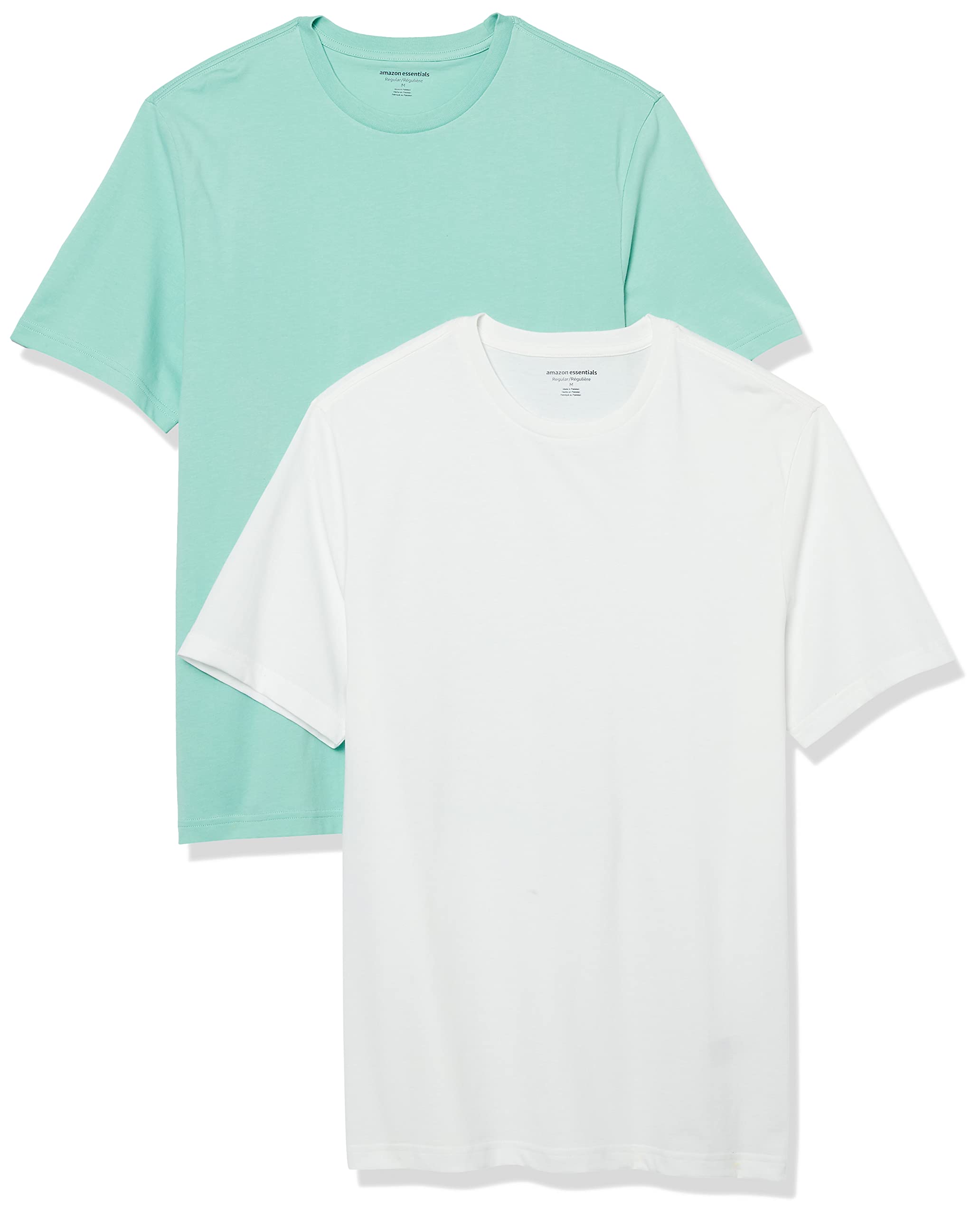 Amazon Essentials Men's Short-Sleeve Crewneck T-Shirt, Pack of 2