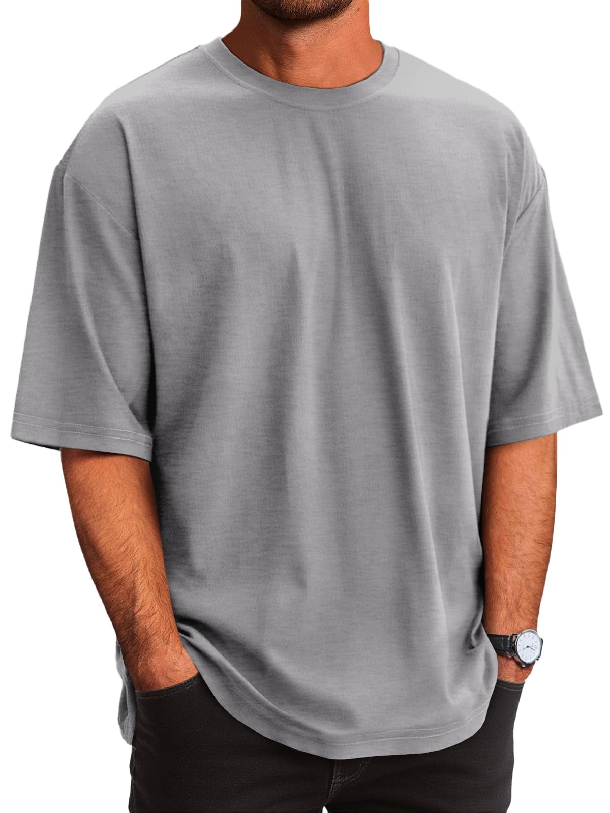 Amazon Essentials Men's Short-Sleeve Crewneck T-Shirt, Pack of 2
