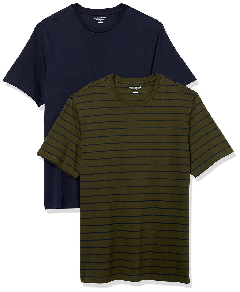 Amazon Essentials Men's Short-Sleeve Crewneck T-Shirt, Pack of 2