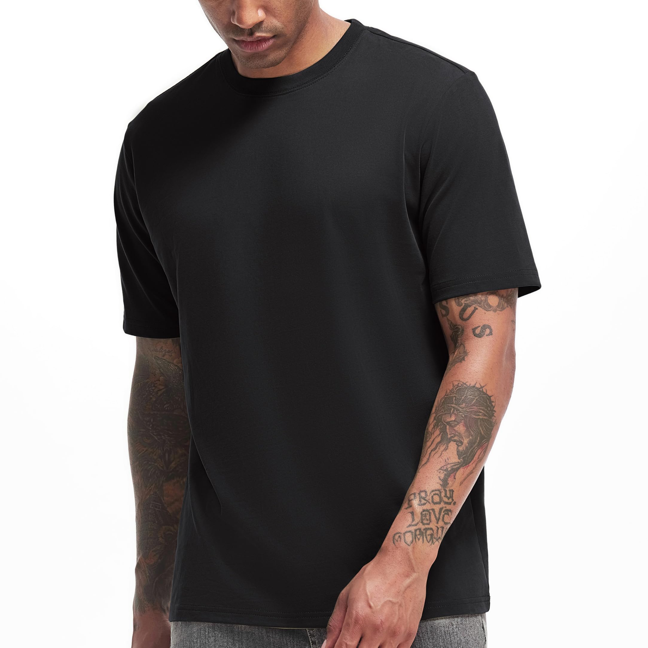 Amazon Essentials Men's Relaxed-Fit Heavyweight Cotton T-Shirt