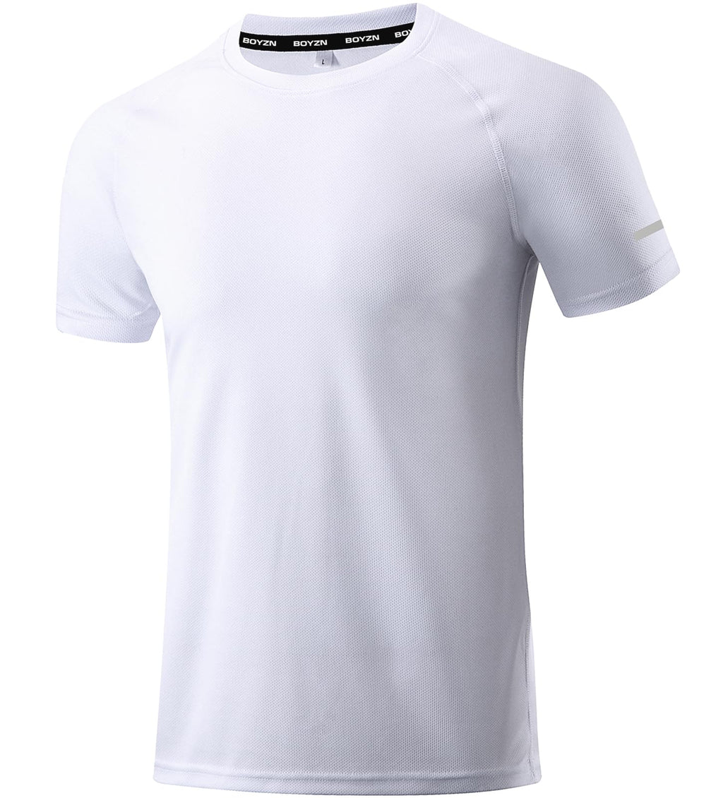 Men’s Short Sleeve Quick Dry Moisture Wicking Active Crew Neck T Shirt - Athletic Running Gym Workout Tee Tops
