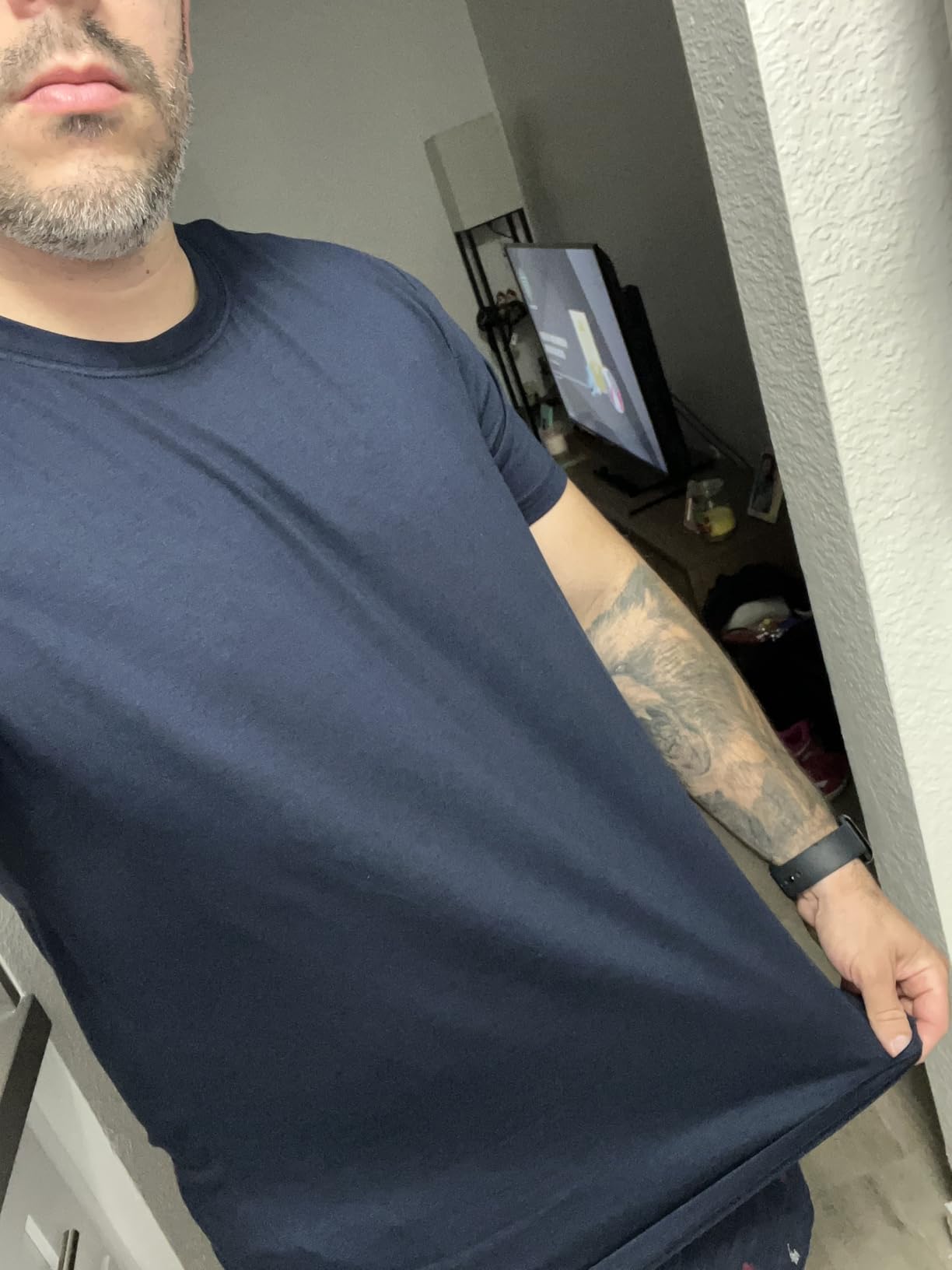Pioneer Camp Mens Bamboo Viscose T Shirt Ultra Soft Plain Tshirts for Men Cooling Crew Neck Casual Basic Tee Shirt Undershirt