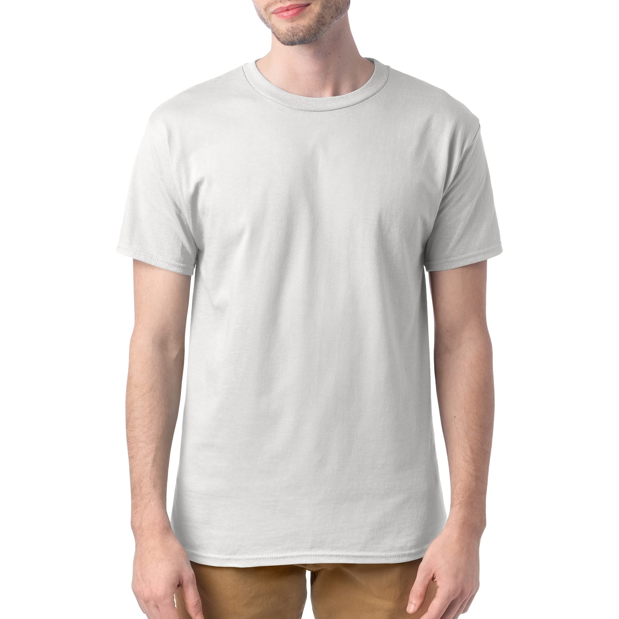 Hanes Men's T-Shirt Pack - 4-Pack - Essential-T Crewneck Cotton T-Shirts - Everyday Men's Tees - Big & Tall Available