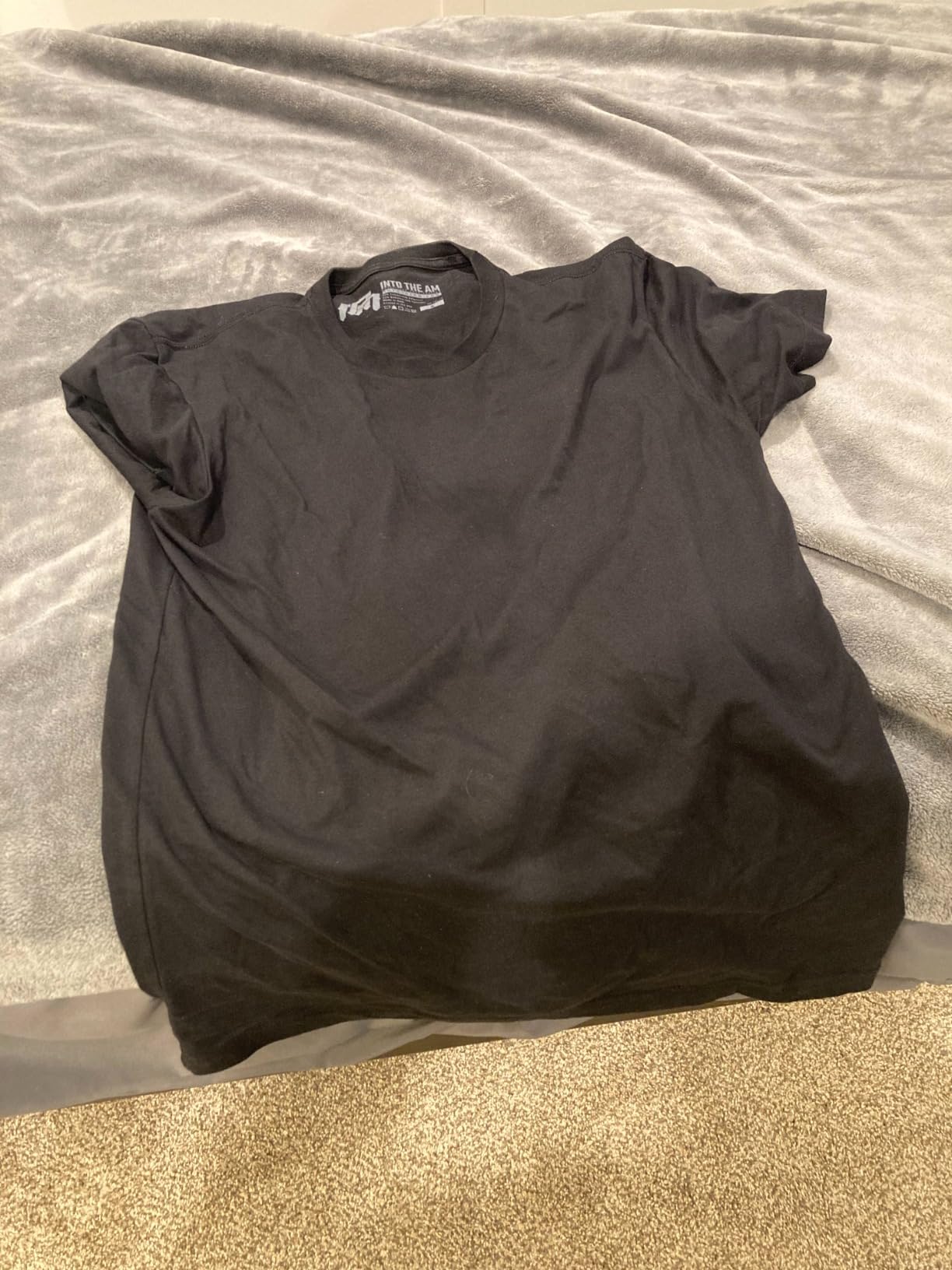 INTO THE AM Mens T Shirts Soft Cotton Blend Crew Neck Tee S - 4XL Athletic Fit Plain Casual T-Shirt for Men