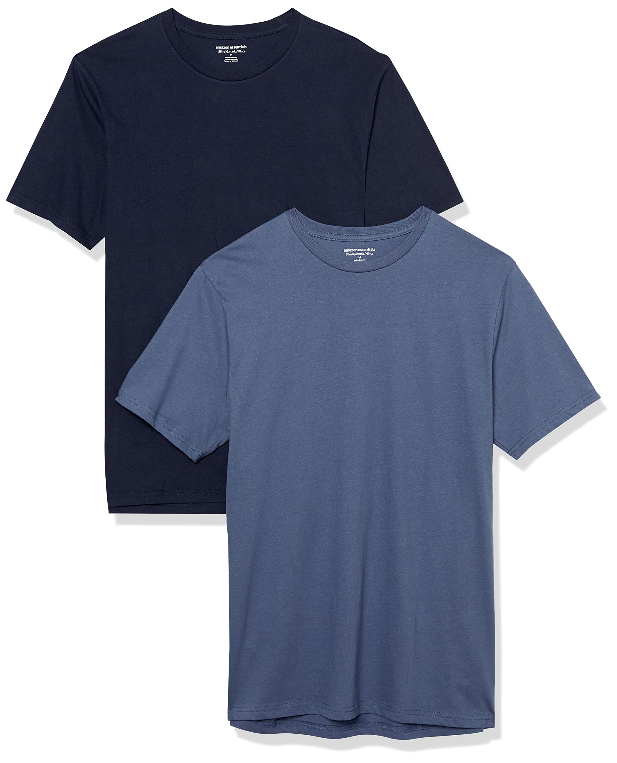 Amazon Essentials Men's Short-Sleeve Crewneck T-Shirt, Pack of 2