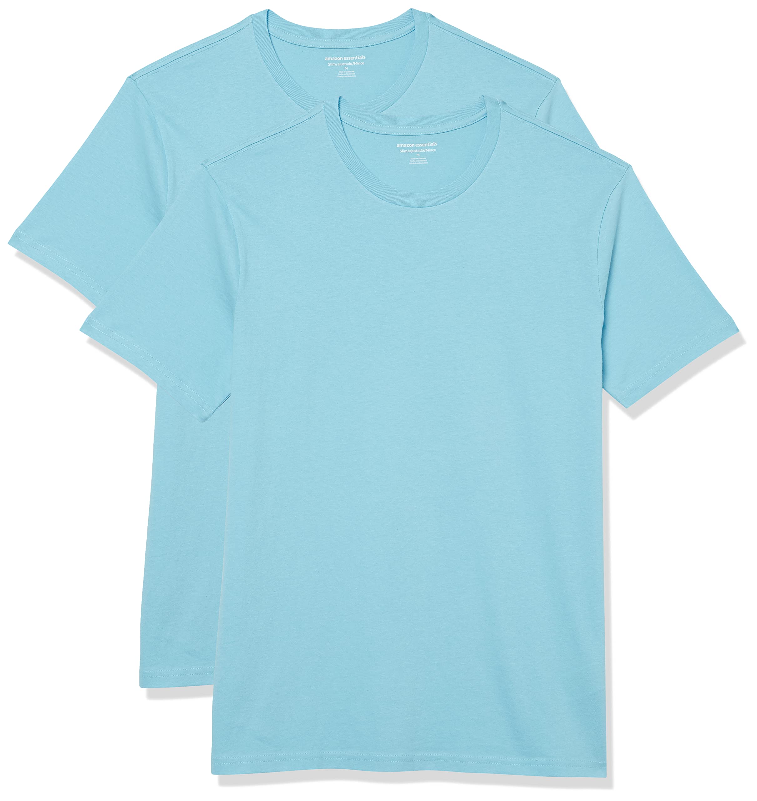 Amazon Essentials Men's Short-Sleeve Crewneck T-Shirt, Pack of 2