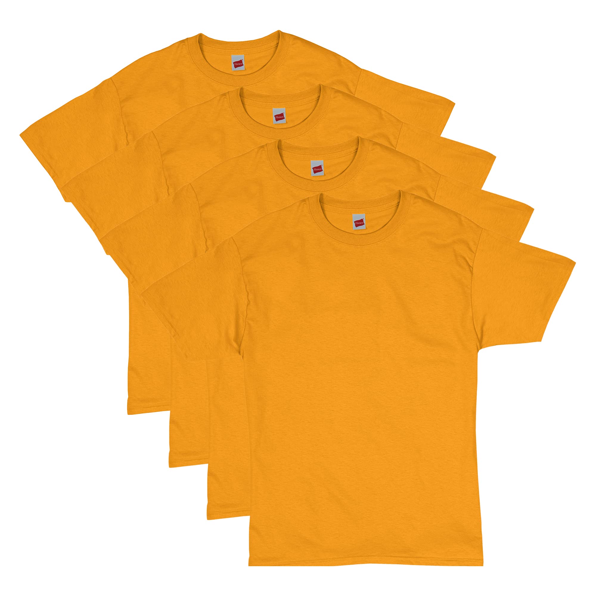Hanes Men's T-Shirt Pack - 4-Pack - Essential-T Crewneck Cotton T-Shirts - Everyday Men's Tees - Big & Tall Available