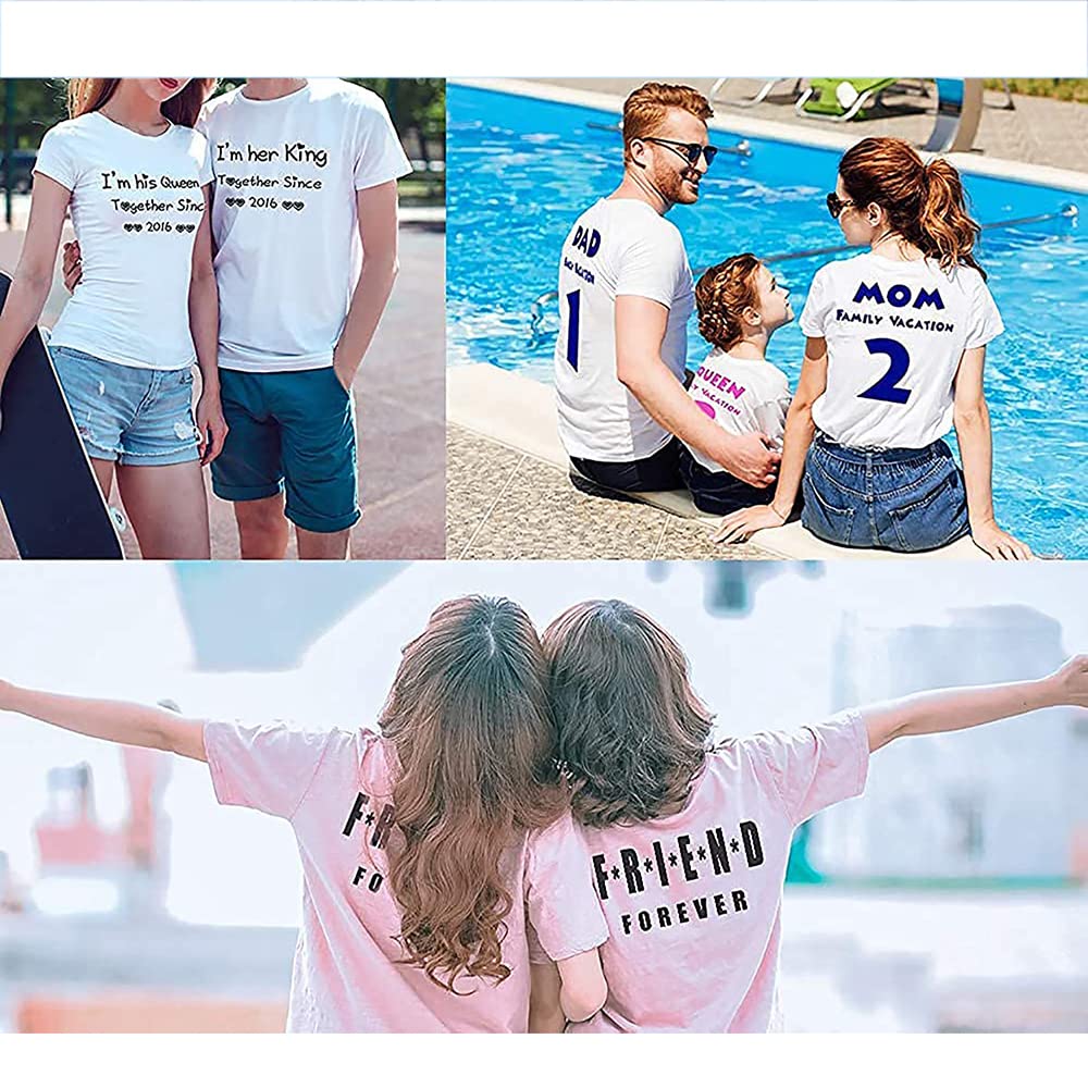ORJ 5 PCS Unisex Sublimation Blank T Shirt White Polyester Shirts Crew Neck Short Sleeve for Sublimation T Shirt