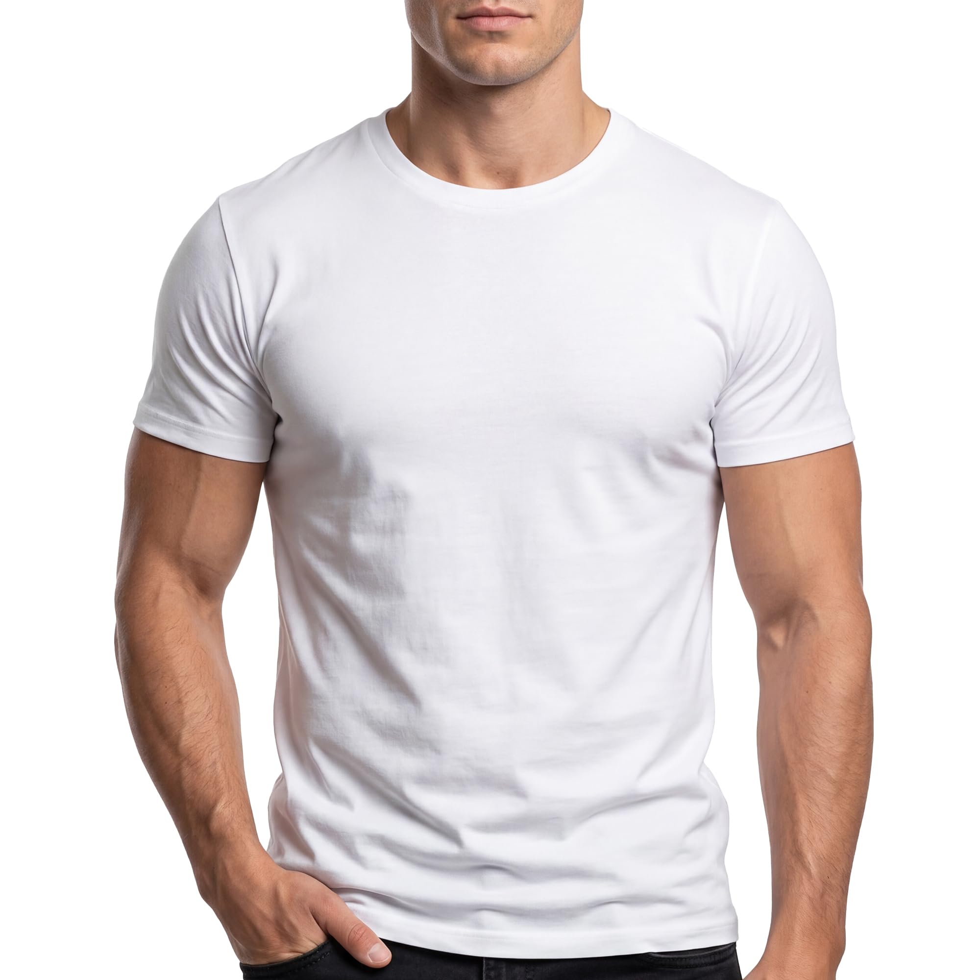 Hanes Men's Originals Lightweight T-Shirt, Crewneck T-Shirts for Men, Tri-Blend Tee