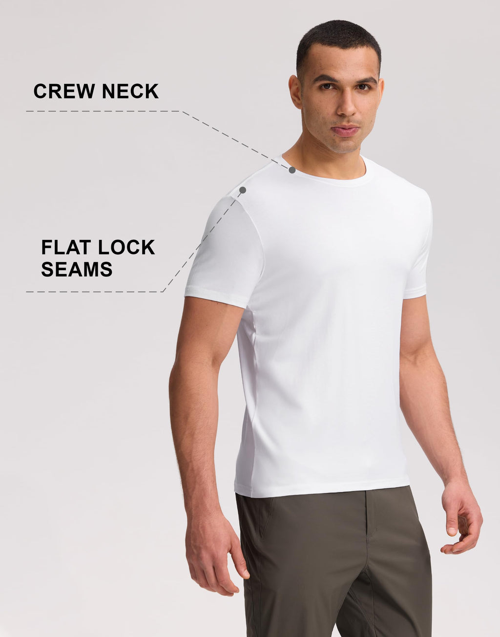 Pioneer Camp Mens Bamboo Viscose T Shirt Ultra Soft Plain Tshirts for Men Cooling Crew Neck Casual Basic Tee Shirt Undershirt