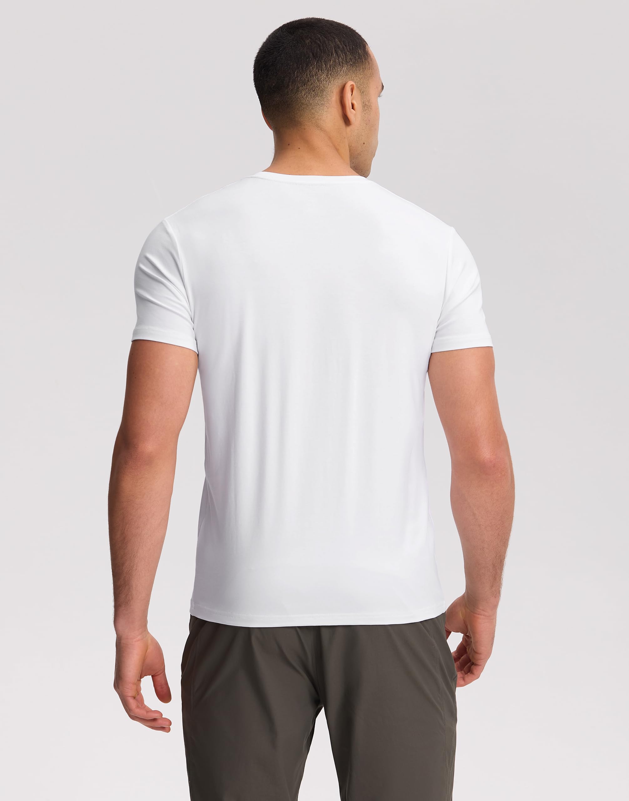 Pioneer Camp Mens Bamboo Viscose T Shirt Ultra Soft Plain Tshirts for Men Cooling Crew Neck Casual Basic Tee Shirt Undershirt