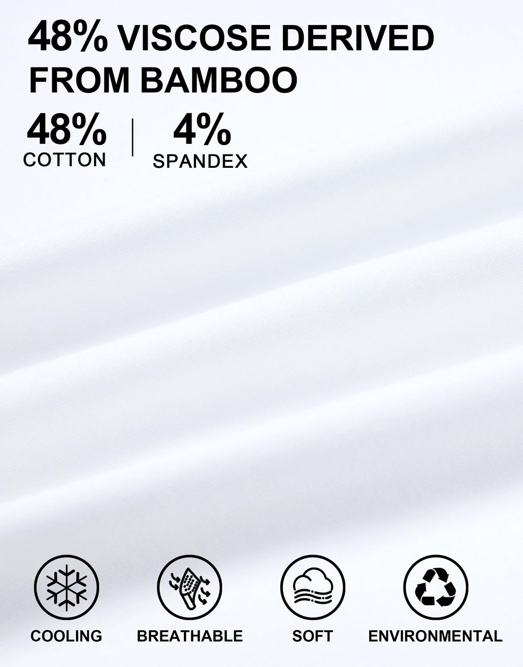 Pioneer Camp Mens Bamboo Viscose T Shirt Ultra Soft Plain Tshirts for Men Cooling Crew Neck Casual Basic Tee Shirt Undershirt