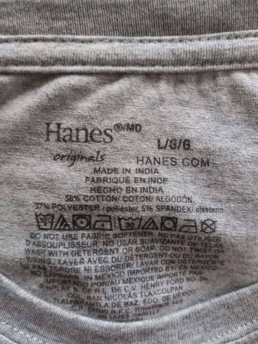 Hanes Men's Originals Lightweight T-Shirt, Crewneck T-Shirts for Men, Tri-Blend Tee