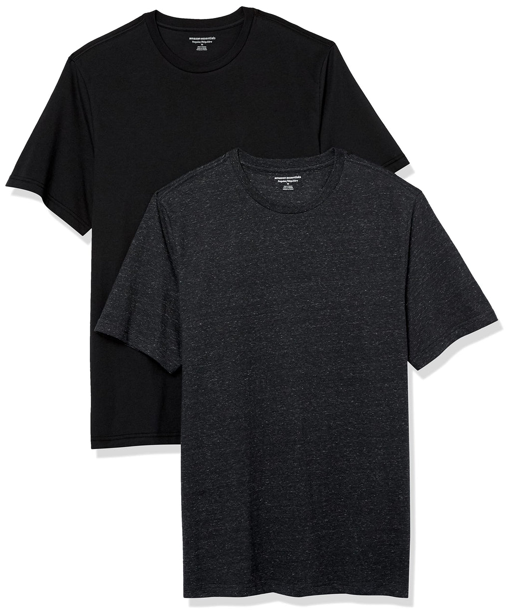 Amazon Essentials Men's Short-Sleeve Crewneck T-Shirt, Pack of 2