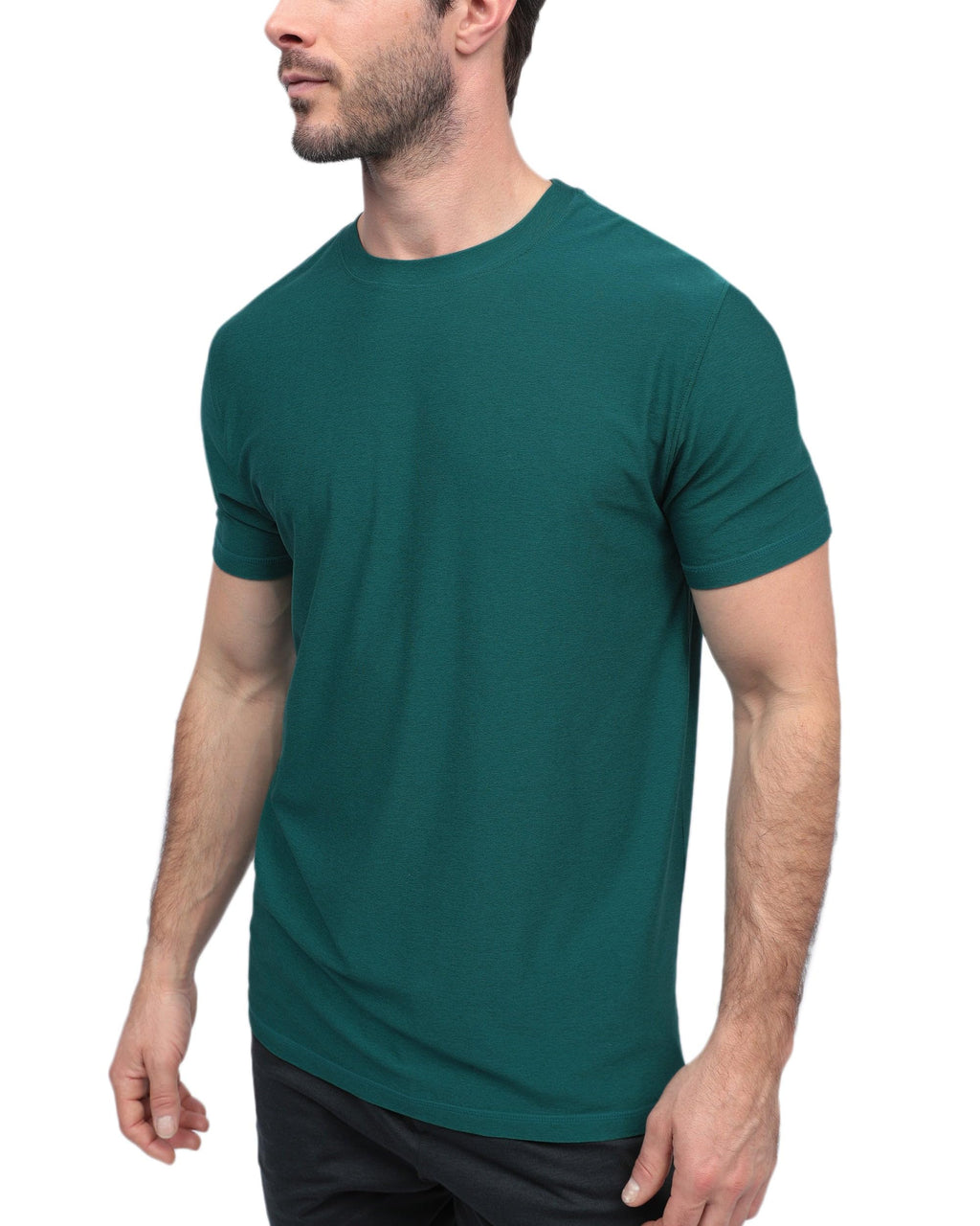 INTO THE AM Mens T Shirts Soft Cotton Blend Crew Neck Tee S - 4XL Athletic Fit Plain Casual T-Shirt for Men