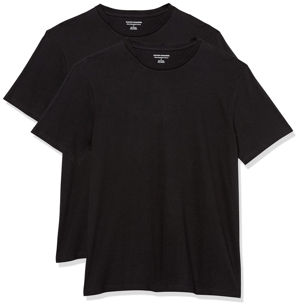 Amazon Essentials Men's Short-Sleeve Crewneck T-Shirt, Pack of 2