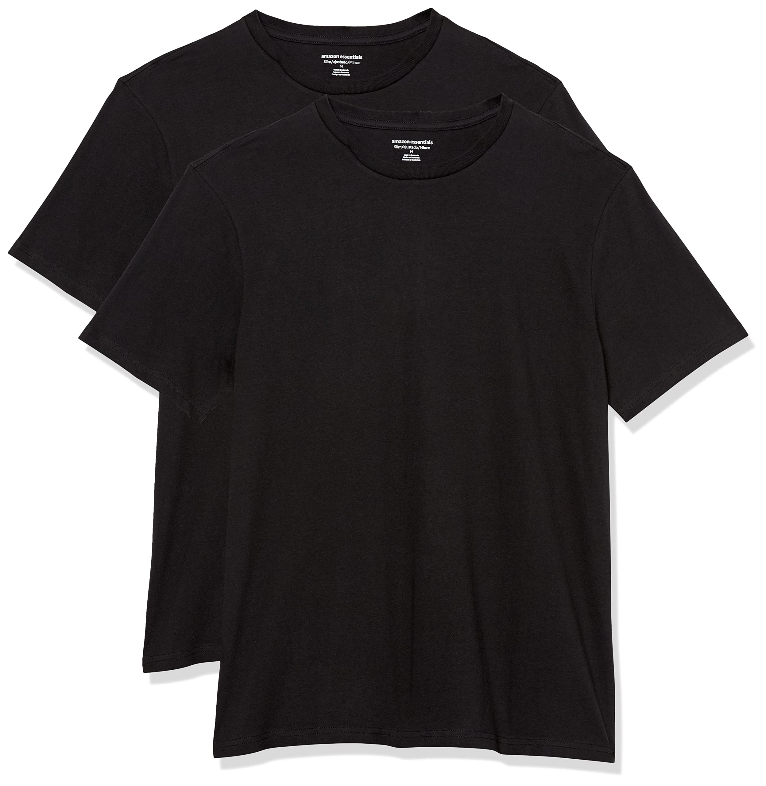 Amazon Essentials Men's Short-Sleeve Crewneck T-Shirt, Pack of 2