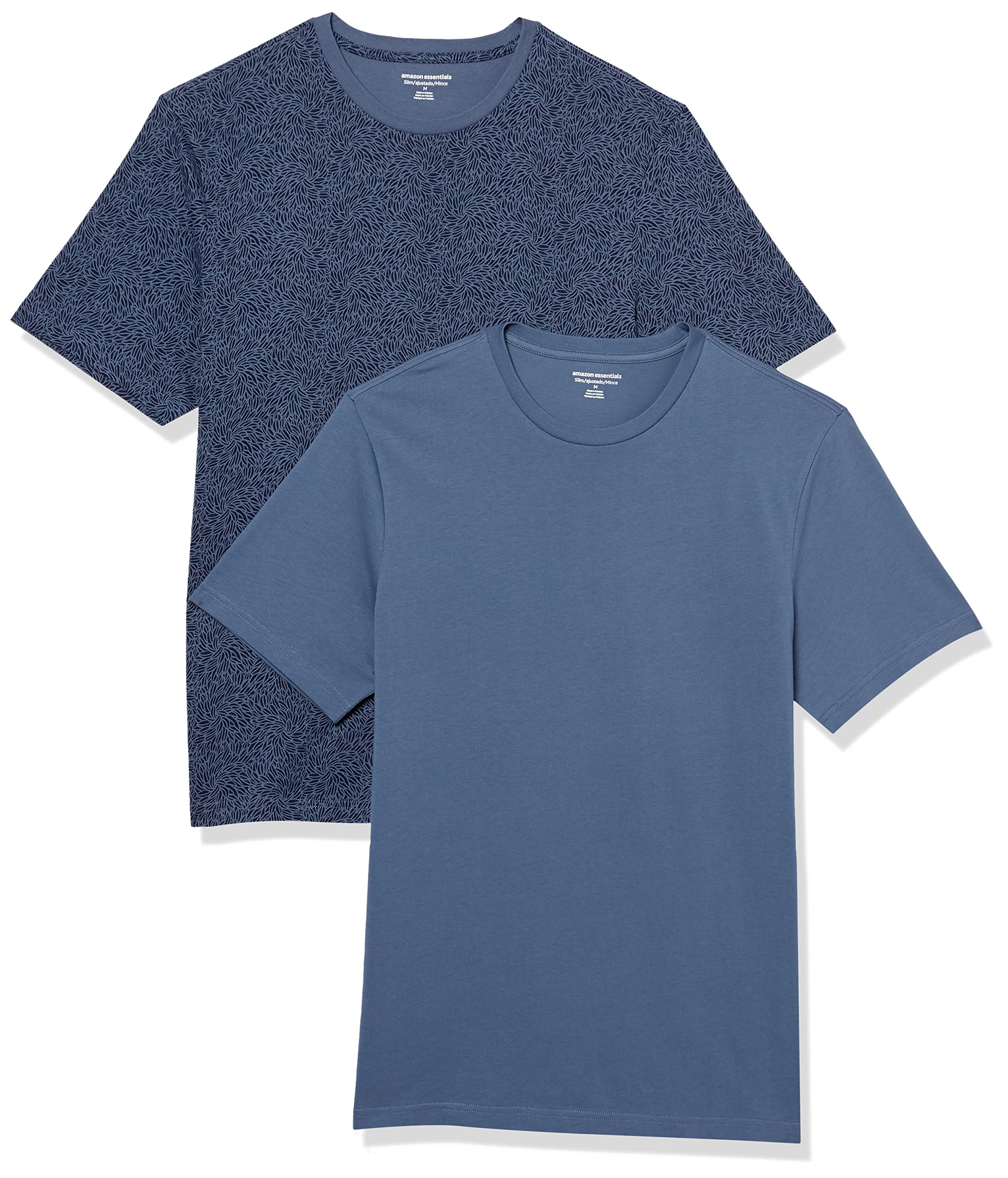 Amazon Essentials Men's Short-Sleeve Crewneck T-Shirt, Pack of 2