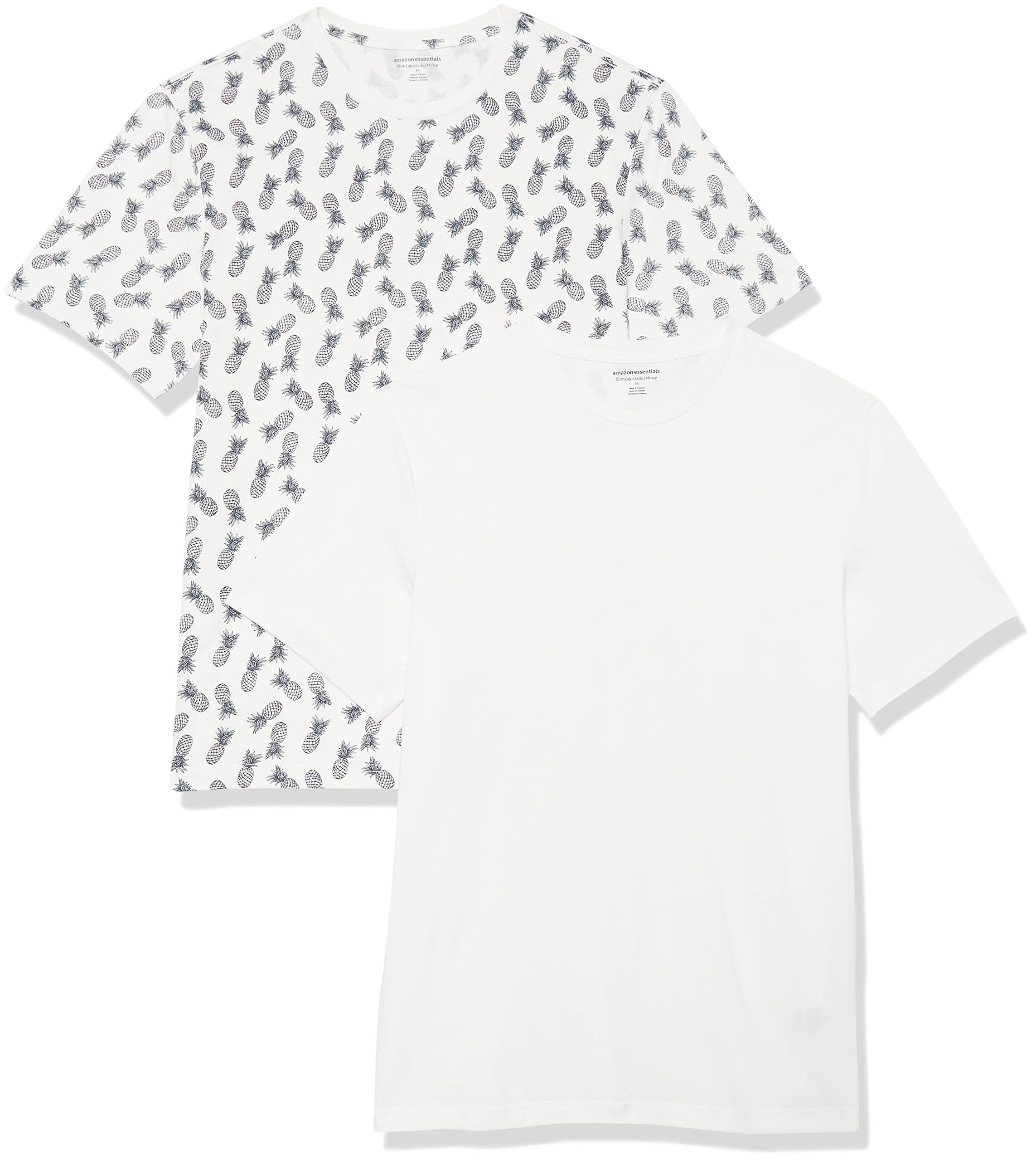 Amazon Essentials Men's Short-Sleeve Crewneck T-Shirt, Pack of 2