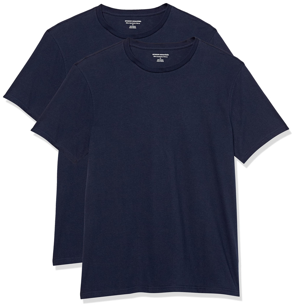 Amazon Essentials Men's Short-Sleeve Crewneck T-Shirt, Pack of 2