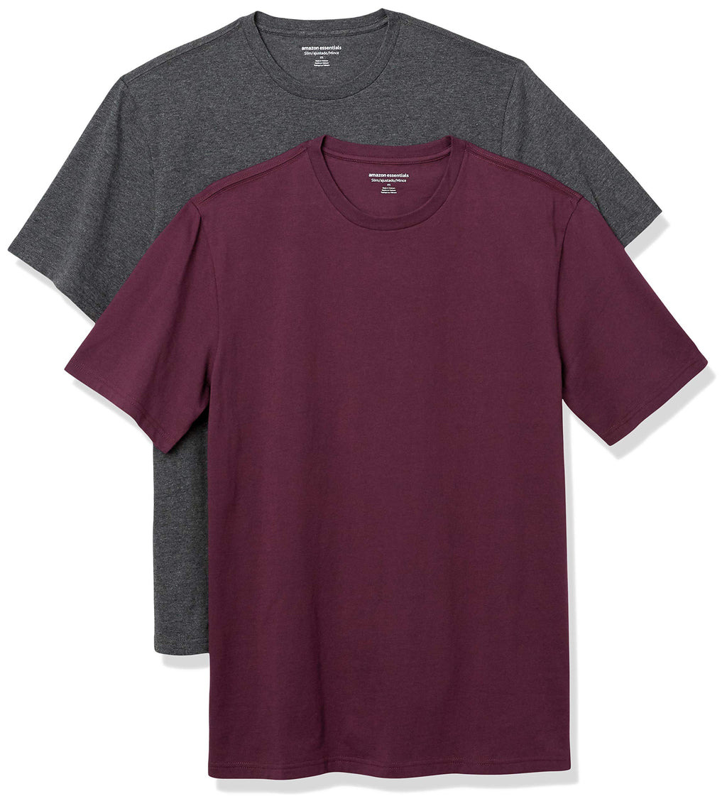 Amazon Essentials Men's Short-Sleeve Crewneck T-Shirt, Pack of 2