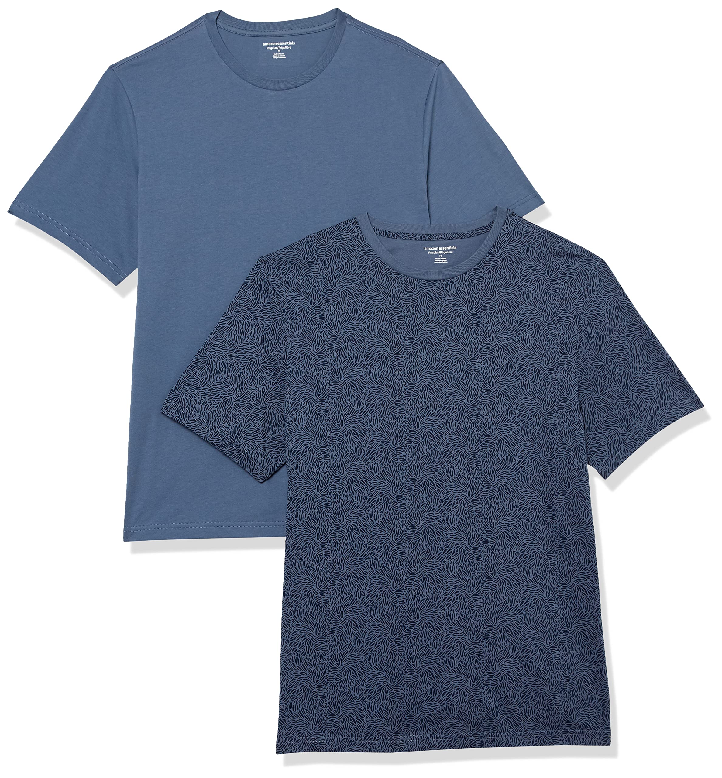 Amazon Essentials Men's Short-Sleeve Crewneck T-Shirt, Pack of 2