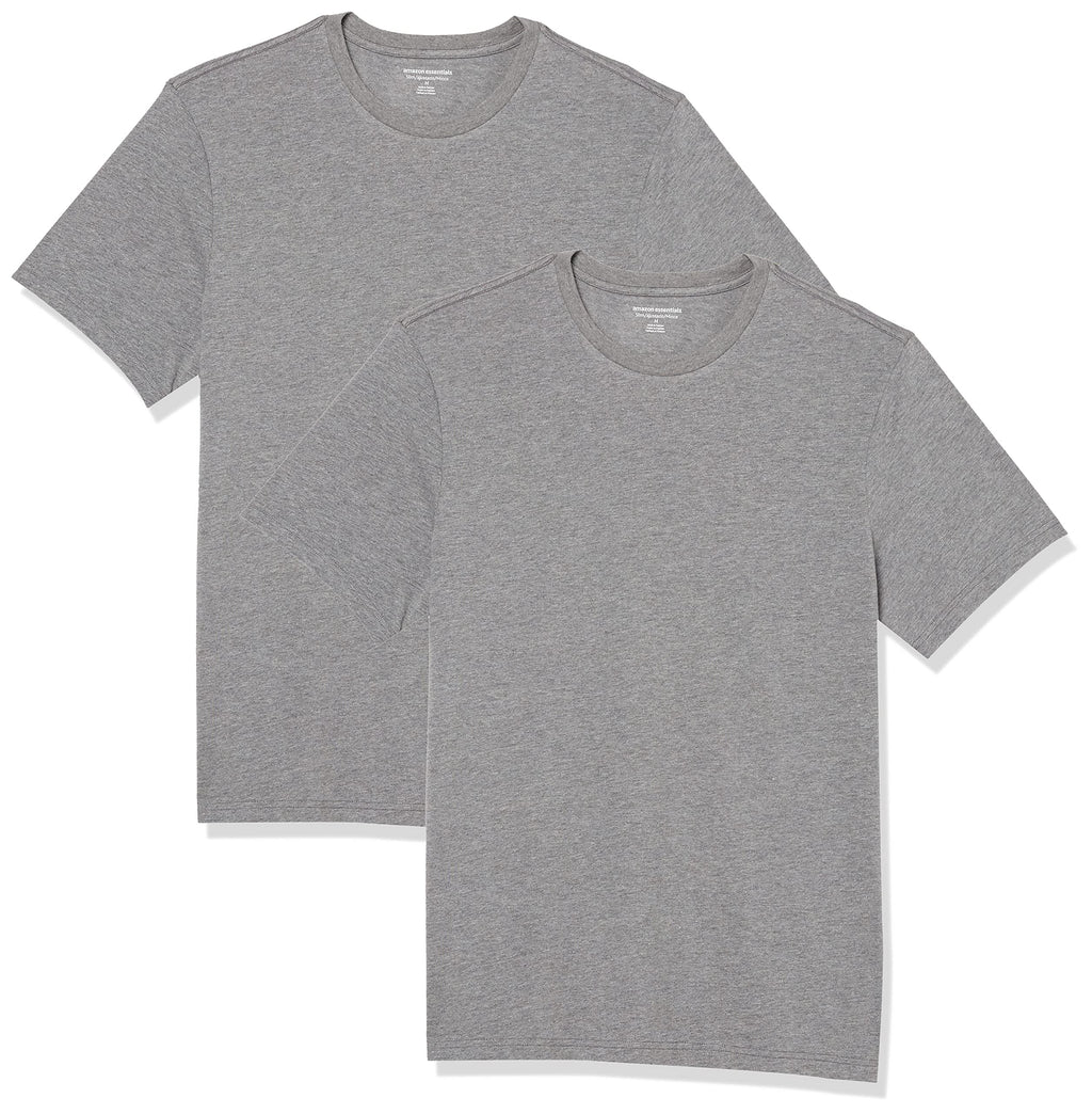 Amazon Essentials Men's Short-Sleeve Crewneck T-Shirt, Pack of 2