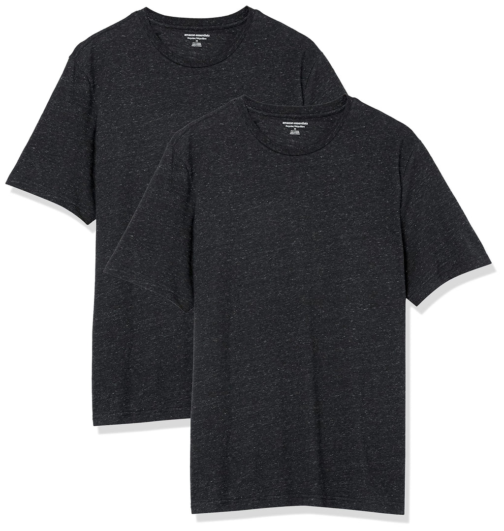 Amazon Essentials Men's Short-Sleeve Crewneck T-Shirt, Pack of 2