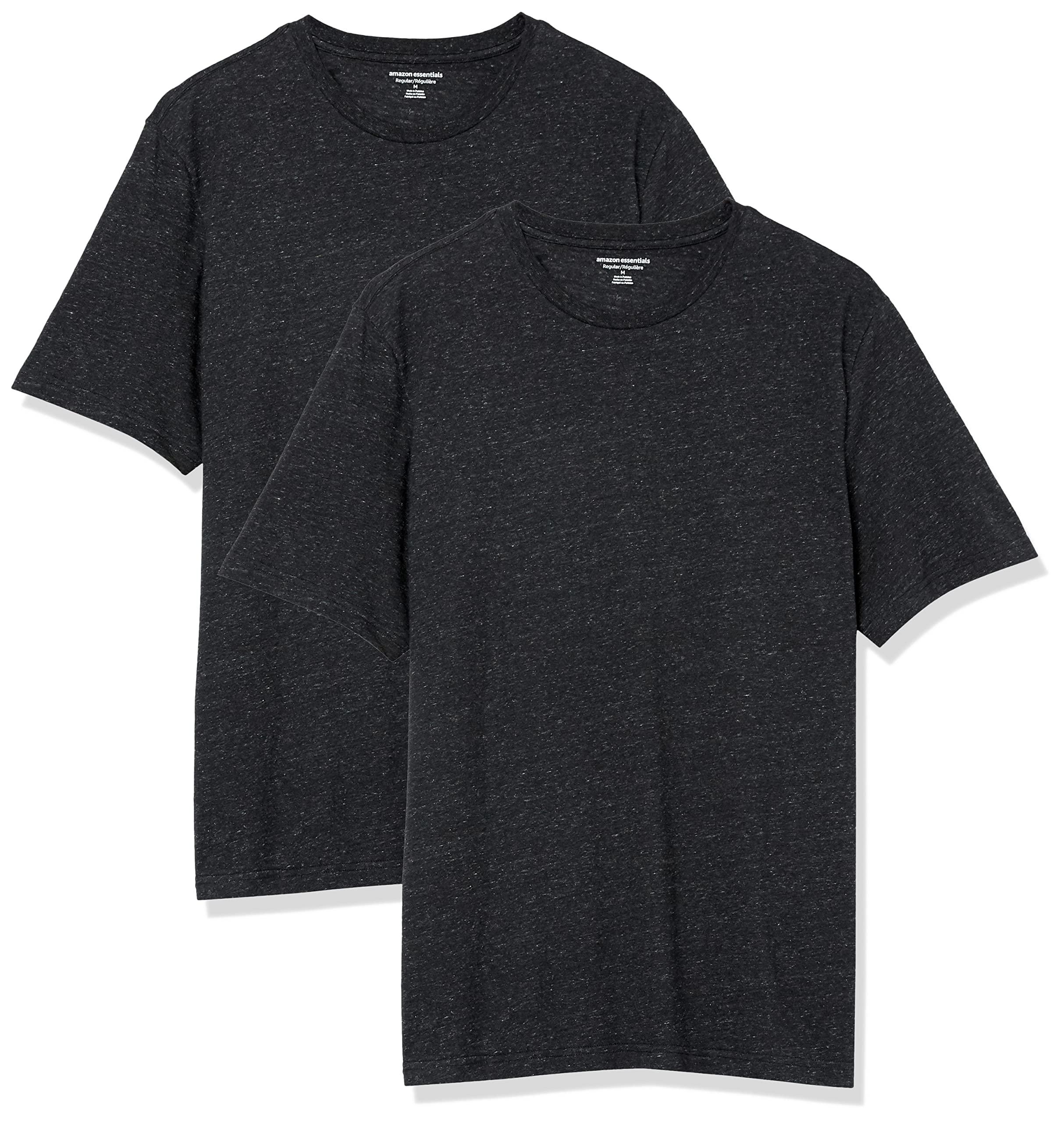 Amazon Essentials Men's Short-Sleeve Crewneck T-Shirt, Pack of 2