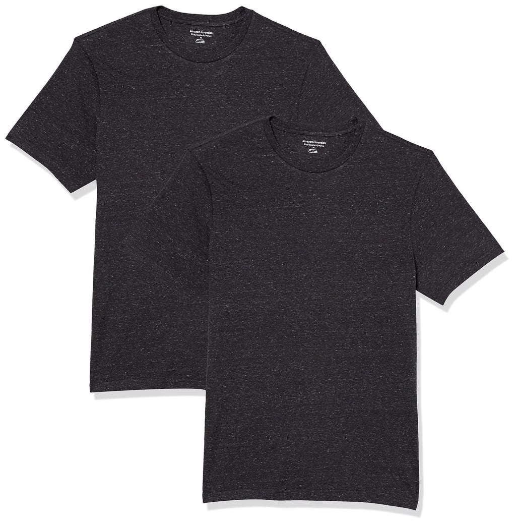 Amazon Essentials Men's Short-Sleeve Crewneck T-Shirt, Pack of 2
