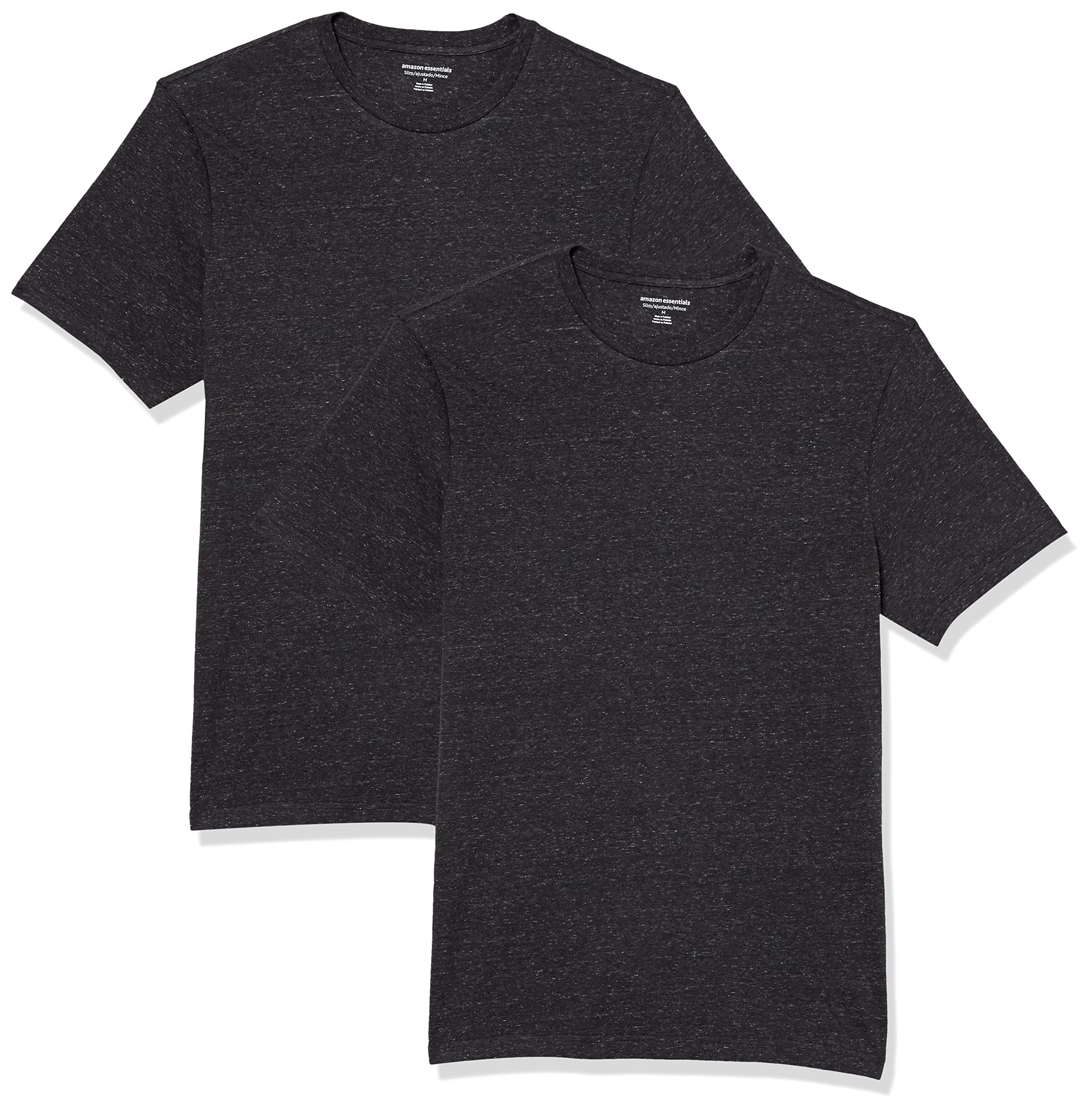Amazon Essentials Men's Short-Sleeve Crewneck T-Shirt, Pack of 2